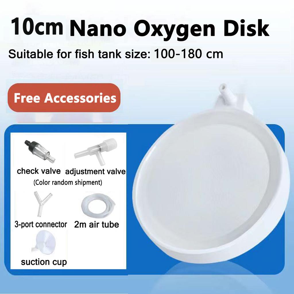 Кислородный диск для аквариума Nano Bubble Tray Bubble Stone Aquariums Bubble Diffuser Aquarium Air Compressor Прочный нетоксичный