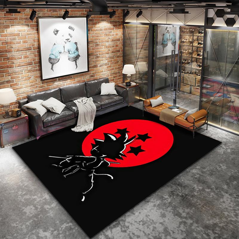 Dragon Ball Logo Carpet Rug For Living Room Bedroom Home Sofa Decoration Kids Play Nonslip Floor Mat
