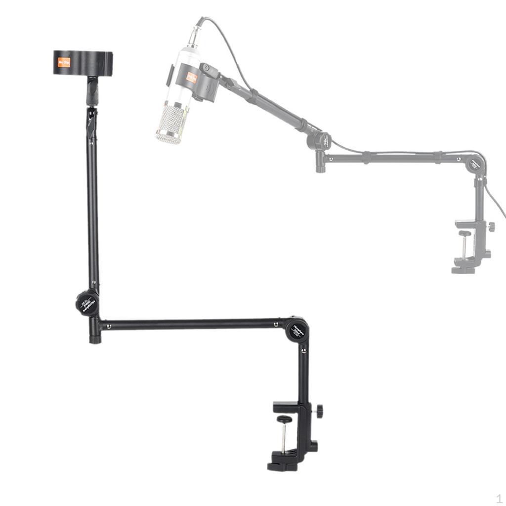 Регулируемая микрофонная стойка для использования в студии с прочным держателем