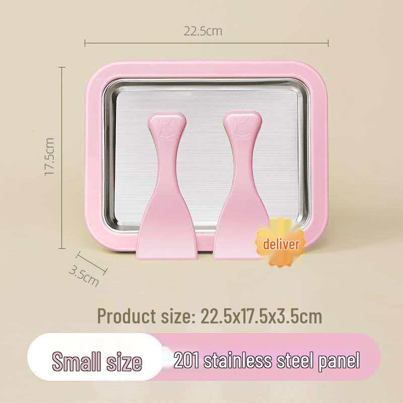 Нержавеющая сталь Неэлектрическая сковорода для мороженого для домашнего фруктового мороженого и йогурта