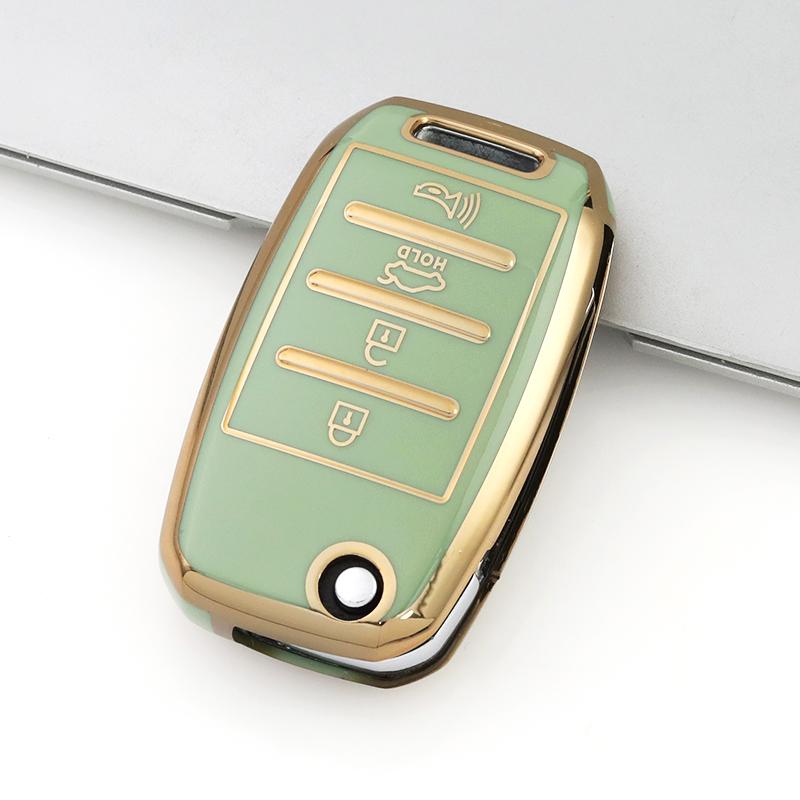 4 кнопки TPU откидной чехол для пульта дистанционного управления защитный чехол для автомобильного ключа для Kia Rio Optima Sportage Sorento Soul Ceed Cerato Forte Seltos