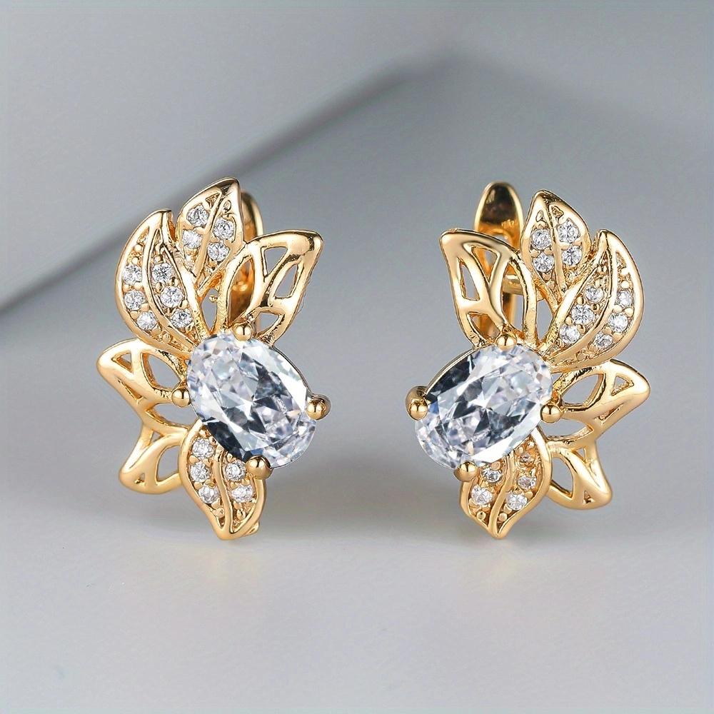 Серьги-капли золотого цвета для женщин, черные серьги с цветком циркона, винтажные серьги для невесты, свадебные украшения, подарок для вечеринки