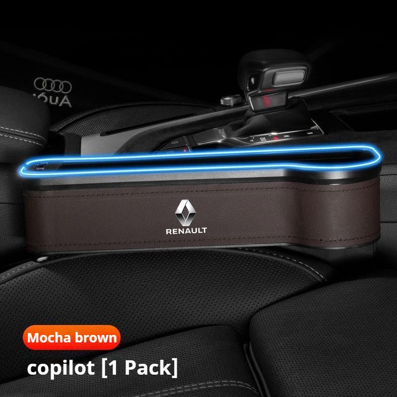 For Renault 2026 New Hub Caps Seat Side Storage Pocket for Car Seat Gap Filler Box For Renault Megane 2 3 Clio Scenic Duster Kap