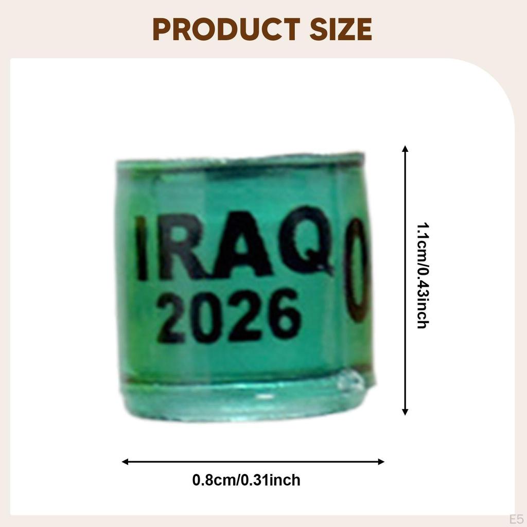 100 Алюминиевых идентификационных колец для голубей, горлиц, канареек, неразлучников и перепелов (2026).