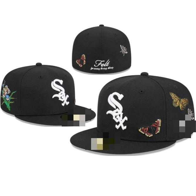 AAA Baseball cap for men and women, Korean style, butterfly embroidery, sports cap, non-adjustable size hat