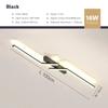 Minimalistic LED Ceiling Light Black Gold Line Iron Indoor Decorative Lamps For Living Room Balcony Study Illumination Fixtures