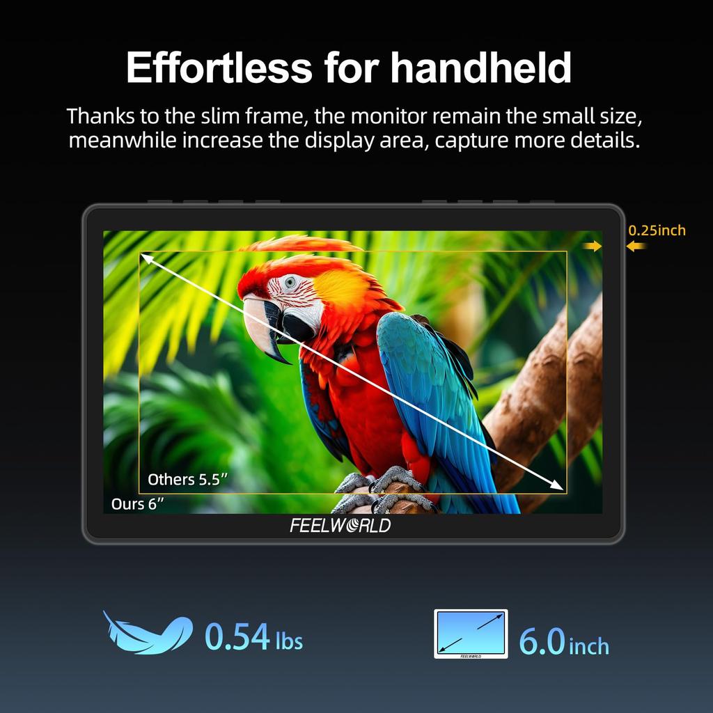FEELWORLD F5 Pro V4 Комплект полевого монитора для DSLR-камеры с сумкой для переноски и кабелем Micro HDMI 3D LUT 1080P 4K HDMI Сенсорный видеомонитор с внешним
