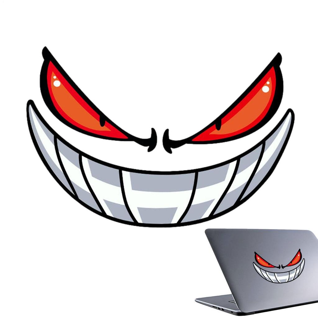 Car Sticker Motorcycle Reflective Sticker Waterproof Decal Never Fade Funny Evil Eye Decal Hides