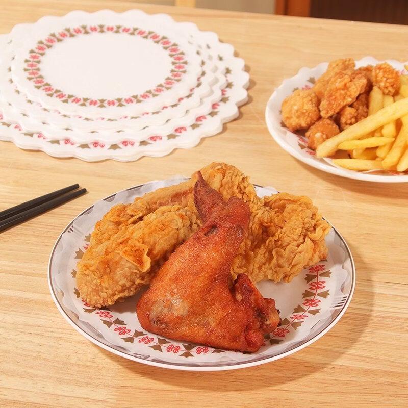 Kitchen Silicone Oil Absorbing Lace Doilies