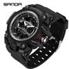 SANDA New Outdoor Sports Watch Cool Waterproof Electronic Watch Fashion Trend Watch
