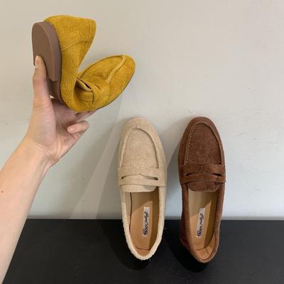 Версия из коровьей кожи~ Ретро весенне-осенние лоферы одинарная обувь женская обувь 2025 новая универсальная коричневая в британском стиле маленькая кожаная обувь