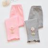 Девичьи леггинсы для ношения на улице, летний новый стиль, детские брюки, повседневные брюки длиной девять точек