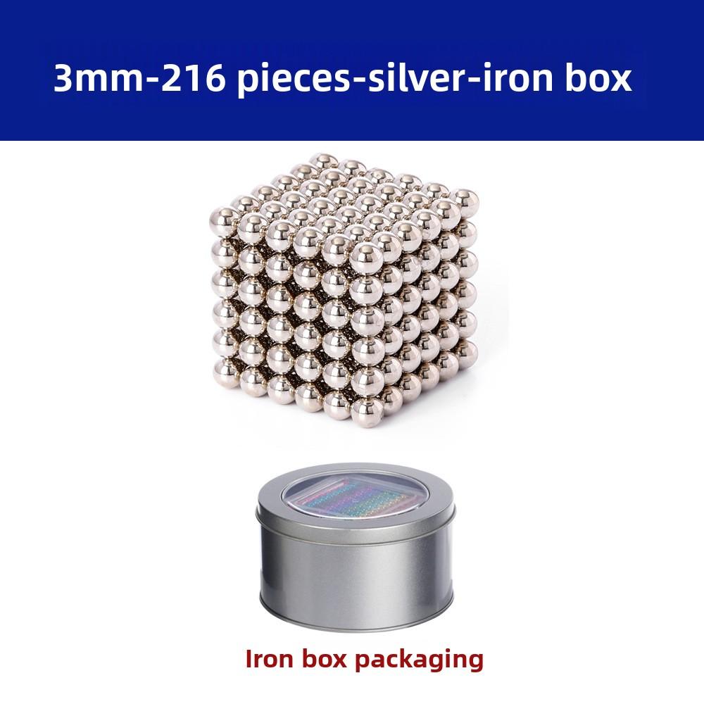 3 мм 216 штук Баккиболы 14+ Магнитные шарики Снятие стресса Магнитная развивающая строительная игрушка