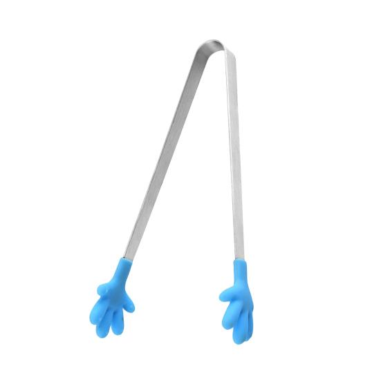 Мини-щипцы Сервировочные щипцы из нержавеющей стали в форме ладони Щипцы для еды для кубиков льда Сахар Фрукты Салат Барбекю Гриль Шведский стол Кухня Кулинария