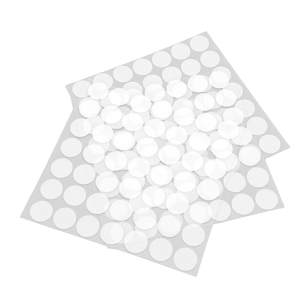 490 Pcs Silicone Bumper Pad 15x1mm Clear Self Adhesive Bumper Glass Table Top Anti Slip Pad for Furniture