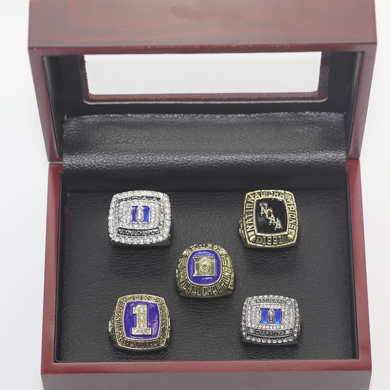 Набор чемпионских колец Duke Blue Devils по баскетболу NCAA 5 раз