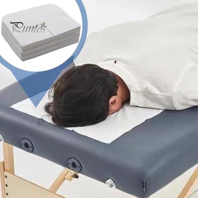 100 шт. чехол для подставки под лицо одноразовый массажный подголовник нетканый чехол мягкий портативный массажный стол кресло СПА кровать подставка для лица U-образный чехол