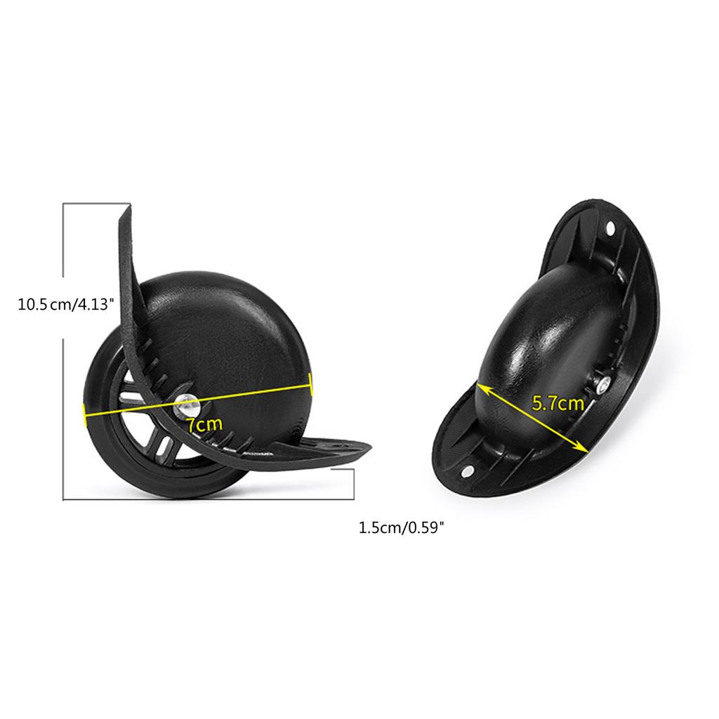 1 пара сменных колес для чемодана, практичные колеса для багажа, колеса для дорожного багажа, запасные колеса из ПВХ для поездок в школу и обратно