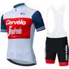Cervélo Men Road Cycling Outfit Jersey Shorts Set Professional Bicycle Clothing Outdoor Riding Suit Quick Dry Performance Wear