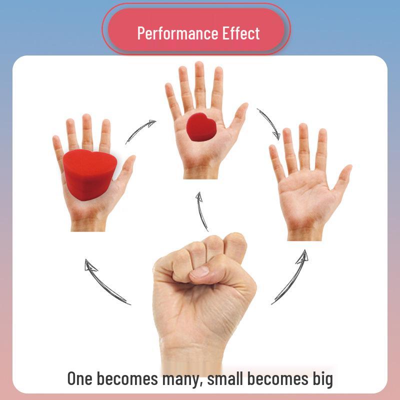 Sponge Heart Magic Props: Ideal for Student Performances and Close-up Magic, Perfect for Confessions and Stage Talents