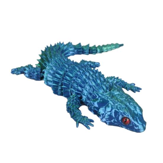 3D Lizard Simulation Model Action Toy Desktop Decor Realistic Looking Vibrant Color Animal Theme Lizard Fidget Toy Photography Prop
