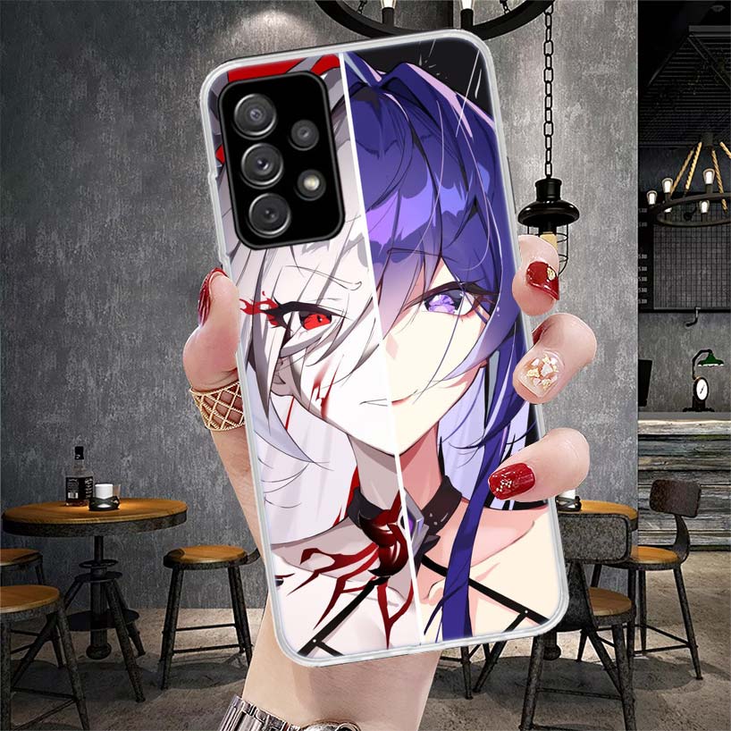 Чехол для телефона Honkai Star Rail Acheron для Samsung Galaxy A71 A51 A41 A31 A21S A11 A70 A50 A40 A30 A20E A10S A20S A6 A7 A8 A9 + Sof