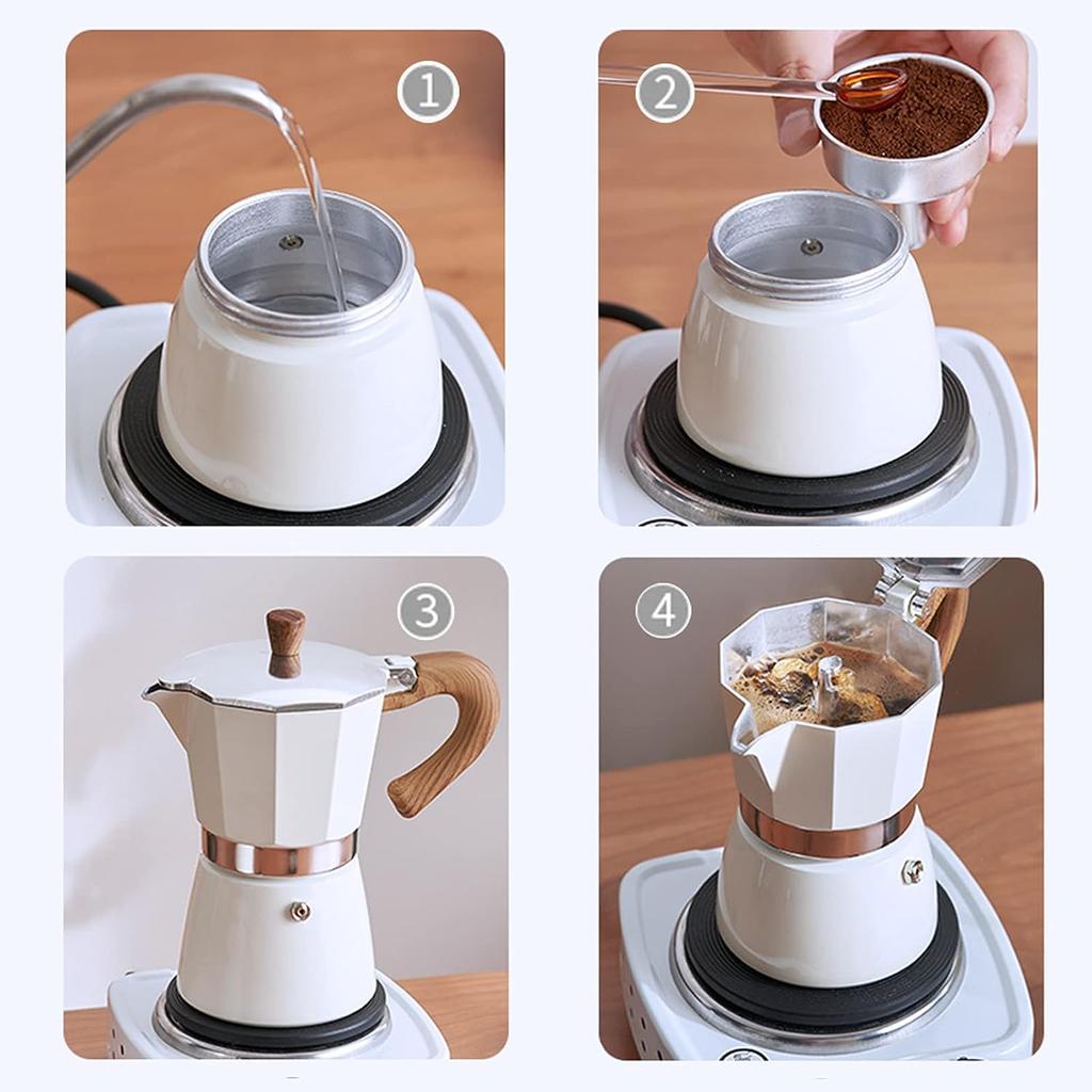 Горшок Мока, плита, эспрессо-машина, итальянская кофеварка, кофейник, алюминиевая плита, эспрессо-машина для кемпинга, ручная кубинская кофеварка