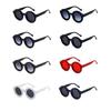 Punk Round Frame Sun Glasses Luxury Hip Hop Shades Trendy Steampunk Sunglasses  for Women & Men