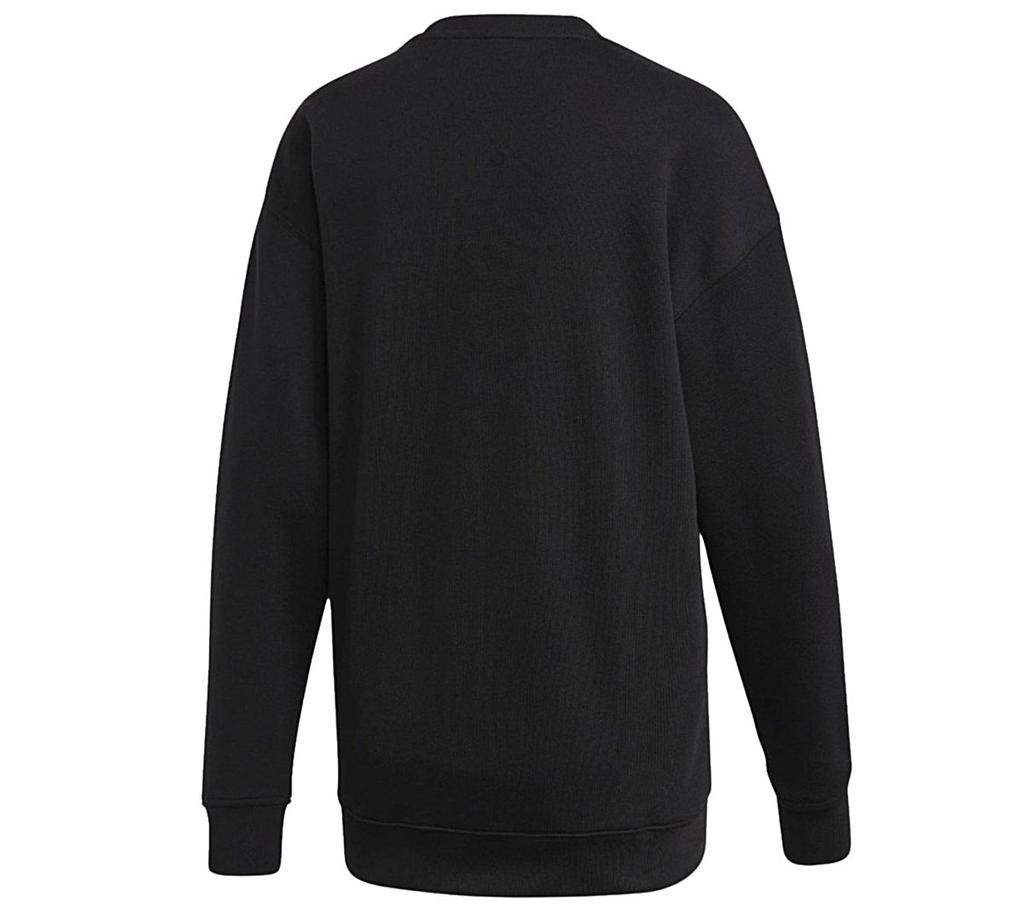 Adidas Trefoil Crew - Women's Sweatshirt Pullover Cotton Black FM3272 ORIGINAL