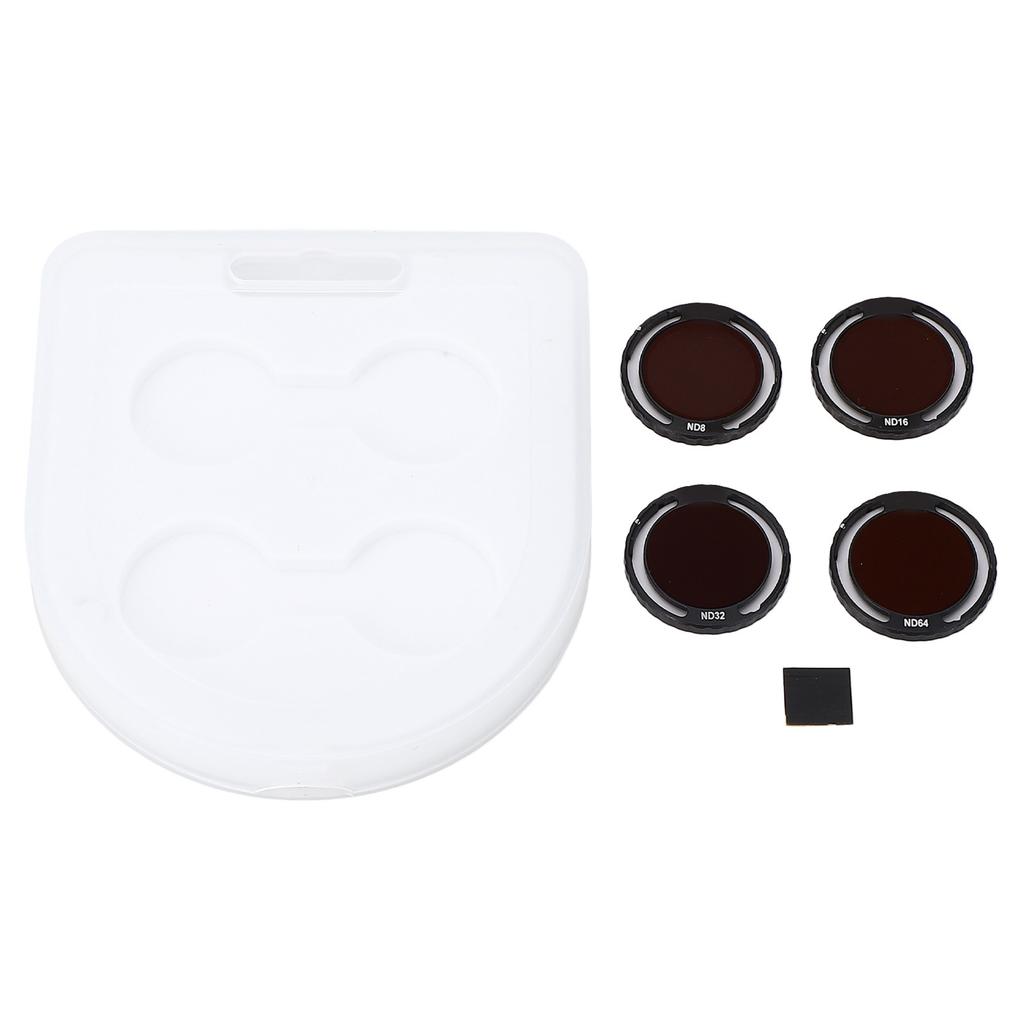 4Pcs Drone ND Filter Set ND8 ND16 ND32 ND64 Knob Installation HD Coated ND Filter Camera Lens for