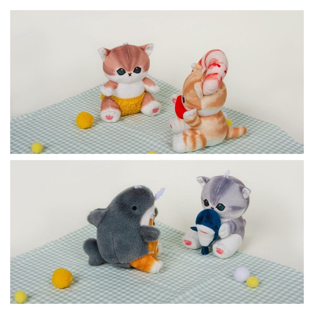 Мофусэнд Акула Кот Креветка Плюшевая Игрушка Подвеска Японская Мультяшная Кукла Украшение для Сумки Подарок