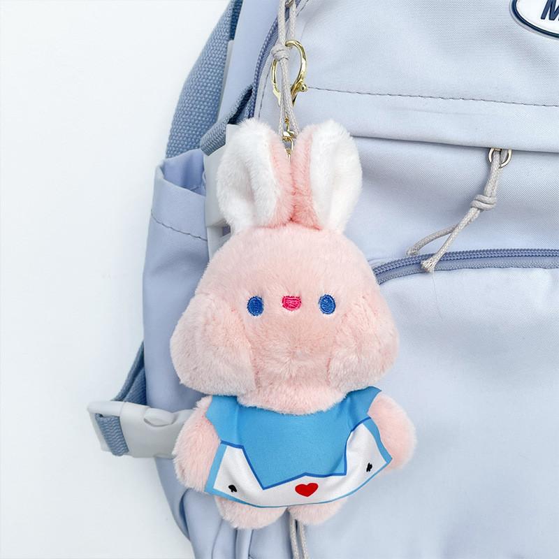 Adorable Plush Bunny Keychain Toy Soft Lilith Rabbit Doll Stuffed Animal Bag Charm