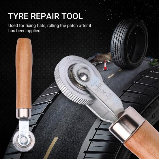 Плоский ролик покрышек, гладкая прокатка, стабильная деревянная ручка, антикоррозионная мастерская по ремонту шин