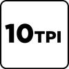 Brzeszczot do urządzenia wielofunkcyjnego, do cięcia wgłębnego, 10TPI, HCS, 34 mm