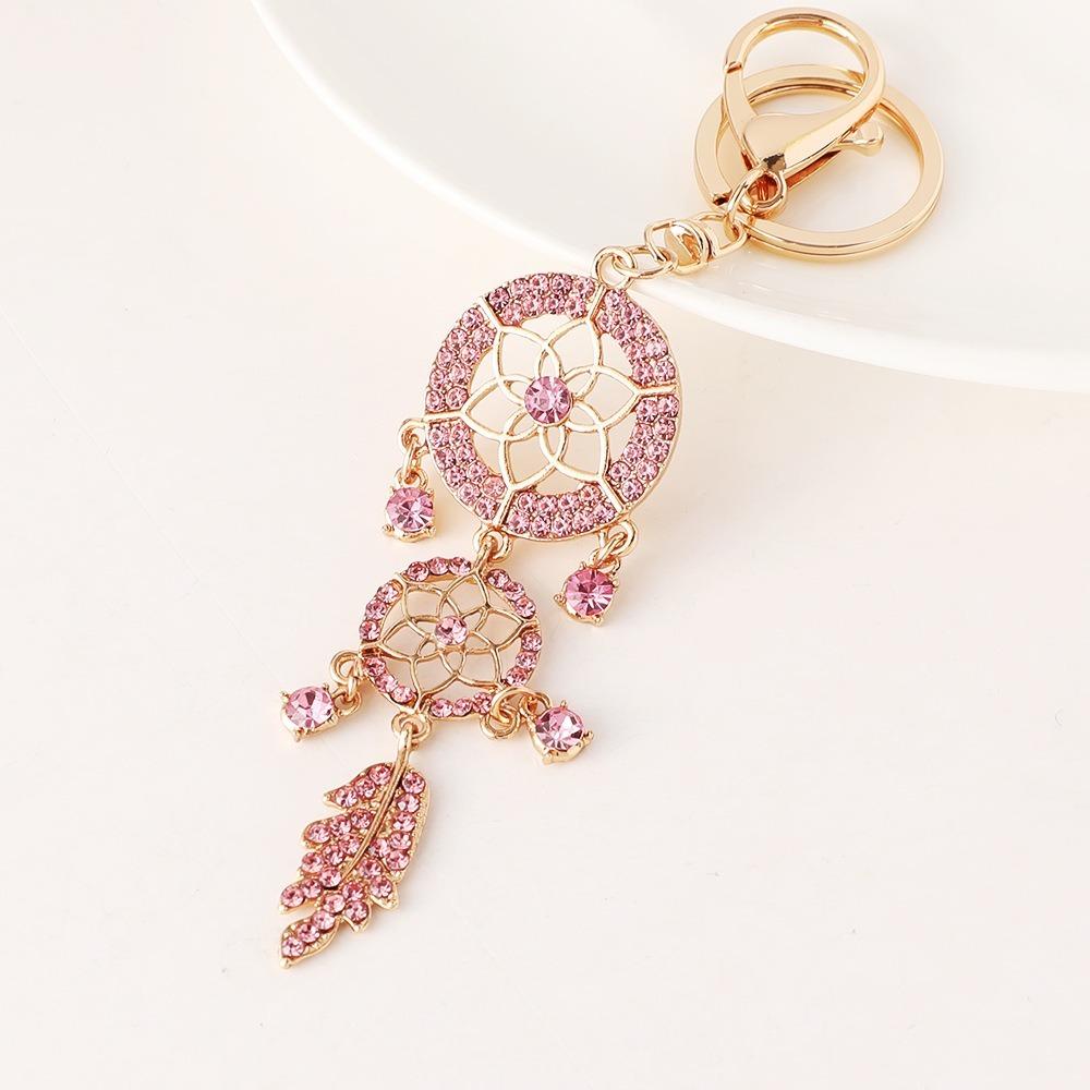 Zinc Zinc Alloy Car Keychain Vintage Bag Pendant Exquisite Dream Catcher Key Chain  Women