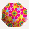 1pc Flower Pattern Automatic Opening/Closing Folding Umbrella with 48 Ribs, Plastic Handle, Windproof Portable Sunshade Umbrella y250726088