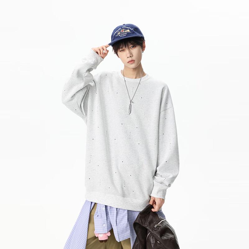 TOM ADAM Classic Retro Round Neck Pullover Sweatshirt