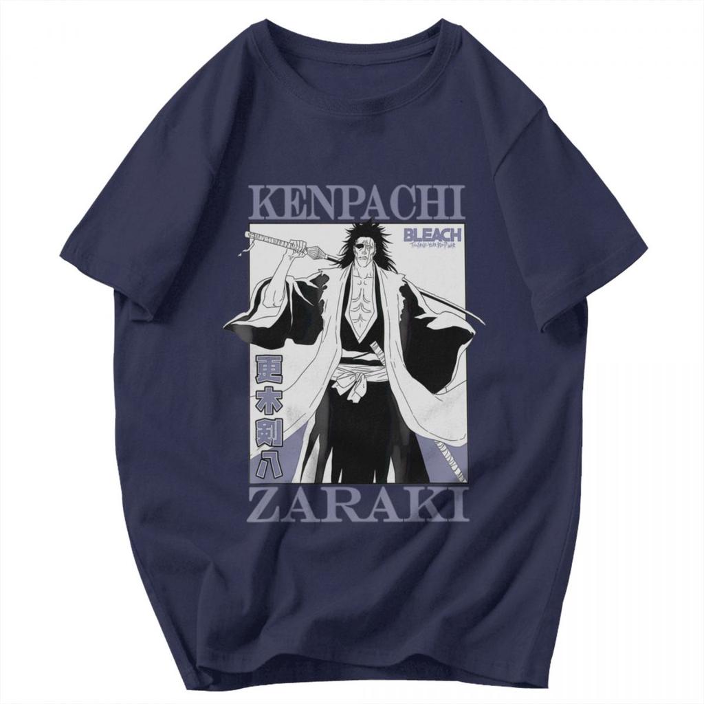 Мужская футболка Зараки Кенпачи BLEACH Потрясающие подарки Y2K Графическая Аниме Унисекс Одежда Футболки