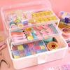 Large Capacity Storage Box 2/3 Layers Nail Art Box New Makeup Hairpin Organizer Storage
