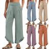 Womens Palazzo Pants Summer Casual Flowy Wide Leg Trousers Beach Travel Vacation Outfits