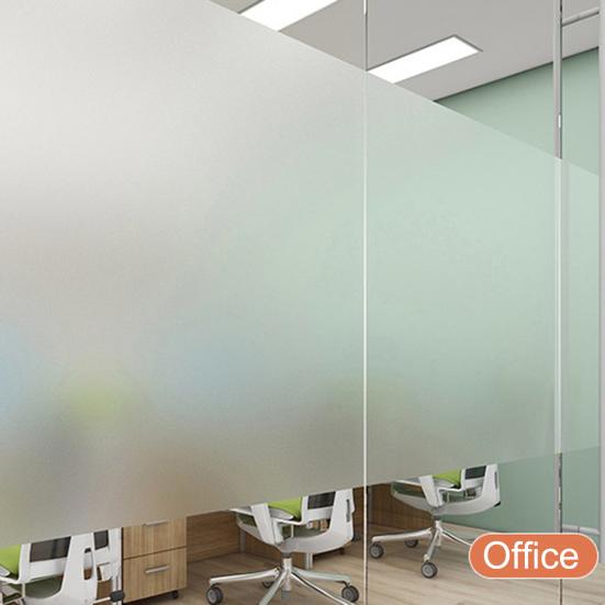 1 рулон 30/45x100 см матовая оконная пленка защита конфиденциальности УФ-защита от солнца стеклянное покрытие самоклеящаяся домашняя офисная ванная комната стеклянная оконная дверь статическая пленка