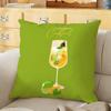 Hugo Spritz Cocktail Cushion Cover Soft Durable Reversible Pillow Cover Home Car MultiScene Daily Comfort Pillowcase