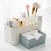 Acrylic Plastic Makeup Organizer Storage Box with Drawer Cotton Swab Stick Storage Case Lipstick Organizer Brush Holder Makeup