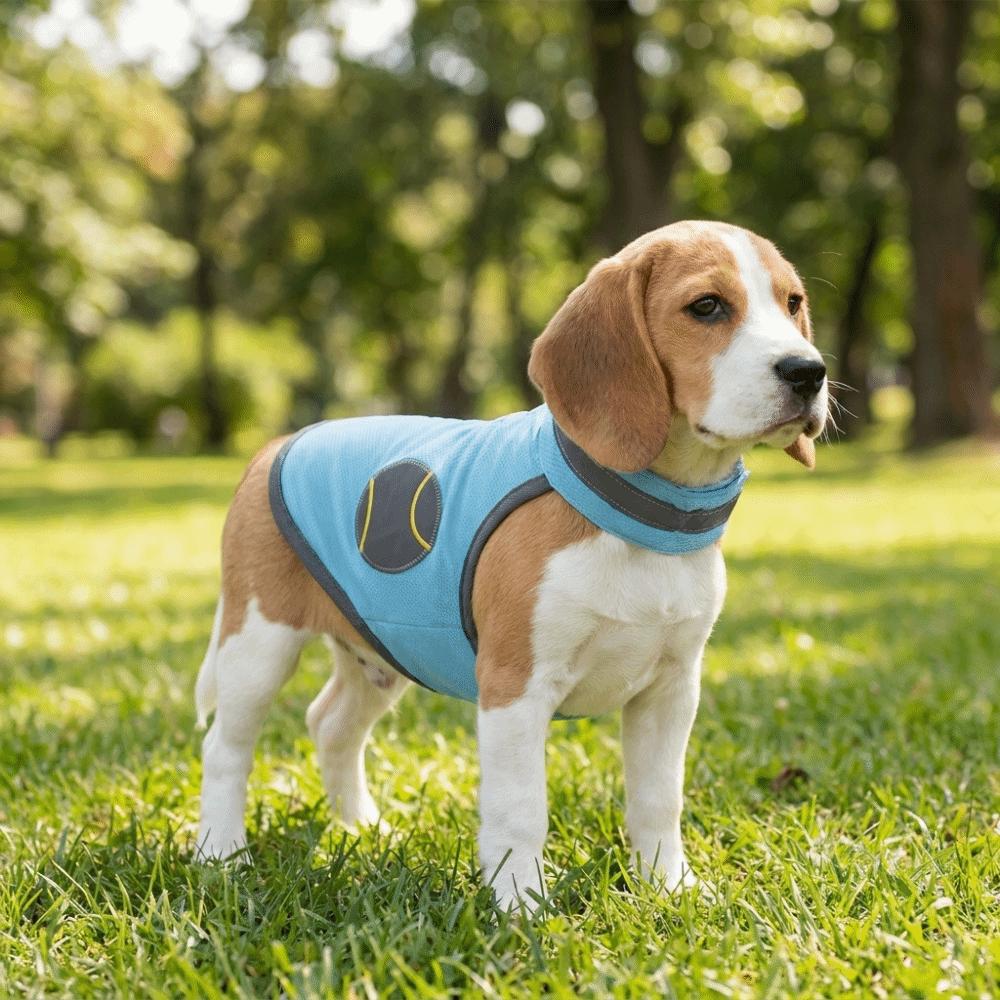 Breathable Mesh Dog Cooling Vest Reflective Summer Dog T-shirt Heatstroke Prevention