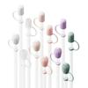 Silicone Straw Topper Reusable Straw Tips Cover 8-12MM Universal Straw Cover Cap for Stanley Cup