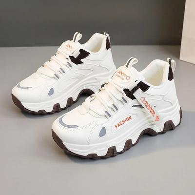 Новая женская повседневная обувь на шнуровке, платформа, вулканизированная обувь, уличные кроссовки на танкетке с увеличением высоты, женские кроссовки, лоферы, zapatos mujer