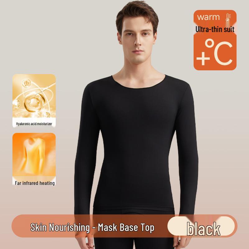 Мужской ультратонкий теплый комплект нижнего белья с базовым слоем на основе гиалуроновой кислоты для осени/зимы