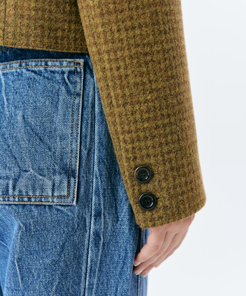 Aeditem Foche Tweed Jacket - Khaki