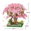 Micro Particle Building Blocks Set Featuring Sakura Tree For Kids Creative Building And Learning