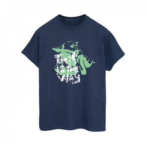 Star Wars Womens/Ladies The Mandalorian This Is The Way Grogu Cotton Boyfriend T-Shirt